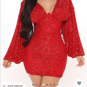 Fashion Nova-Kiss Me under the Moon-Mini Dress-red